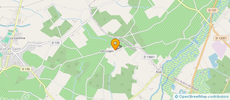 localisation de l'entreprise MONSIEUR ROLAND GUEDON  BRAUD-ET-SAINT-LOUIS