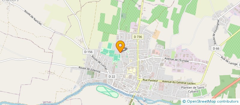 localisation de l'entreprise MONSIEUR ROLAND GUERIN à SAINTE-SEVERE