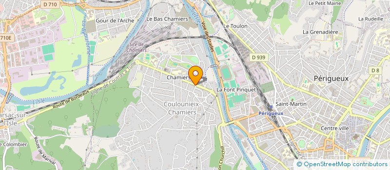 localisation de l'entreprise MONSIEUR ROLAND GUERMONT  COULOUNIEIX-CHAMIERS