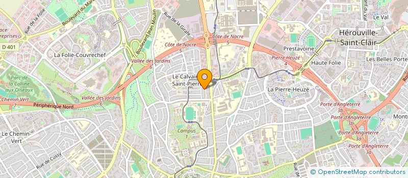localisation de l'entreprise MONSIEUR ROLAND GUESNON à CAEN