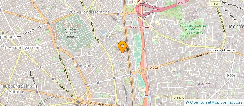 localisation de l'entreprise MONSIEUR ROLAND GUEZ à PARIS
