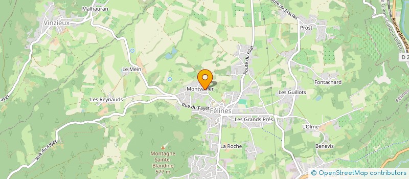 localisation de l'entreprise MONSIEUR ROLAND GUIGAL  VINZIEUX