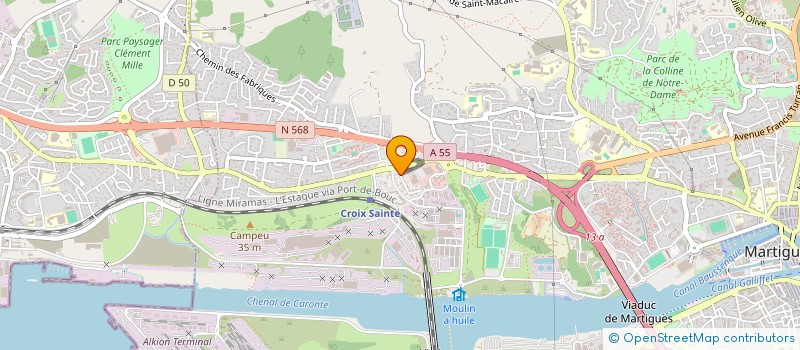 localisation de l'entreprise MONSIEUR ROLAND GUILPIN  MARTIGUES