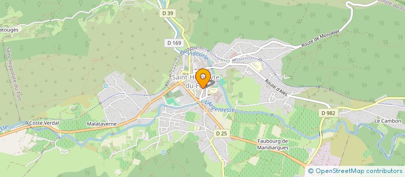 localisation de l'entreprise MONSIEUR ROLAND GUIRAUD  SAINT-HIPPOLYTE-DU-FORT