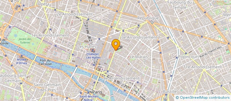 localisation de l'entreprise MONSIEUR ROLAND HAGEGE  PARIS