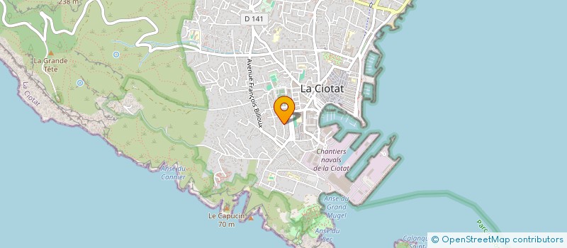 localisation de l'entreprise MONSIEUR ROLAND HAMON à LA CIOTAT