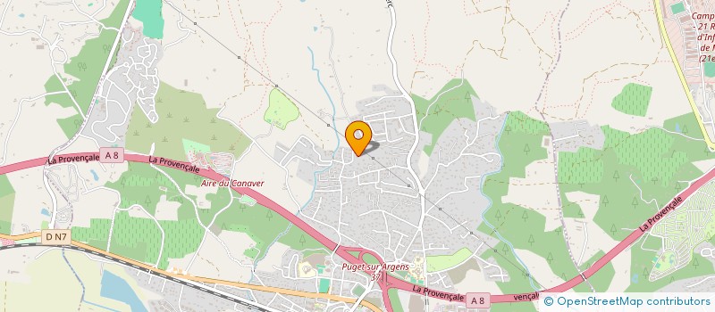 localisation de l'entreprise MONSIEUR ROLAND HELARY  PUGET-SUR-ARGENS