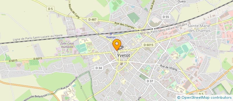 localisation de l'entreprise MONSIEUR ROLAND HELIE  YVETOT