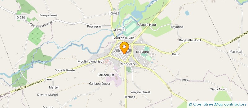 localisation de l'entreprise MONSIEUR ROLAND HENROT  VILLEREAL