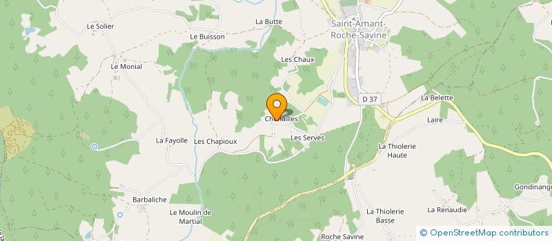 localisation de l'entreprise MONSIEUR ROLAND HERITIER  SAINT-AMANT-ROCHE-SAVINE