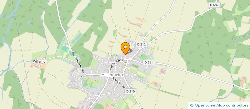 localisation de l'entreprise MONSIEUR ROLAND HIPP  HILSENHEIM