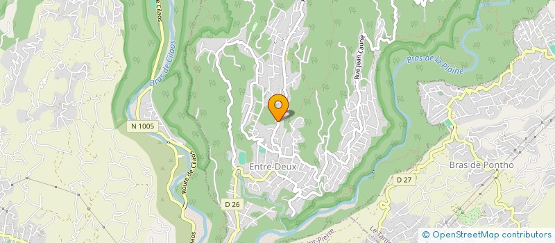 localisation de l'entreprise MONSIEUR ROLAND HOARAU  ENTRE-DEUX