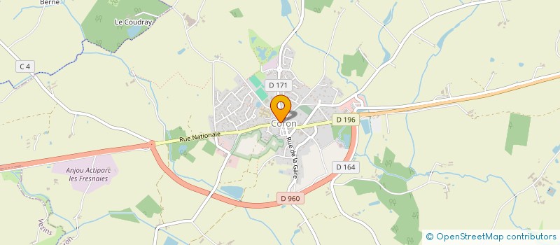 localisation de l'entreprise MONSIEUR ROLAND HOUET  CORON