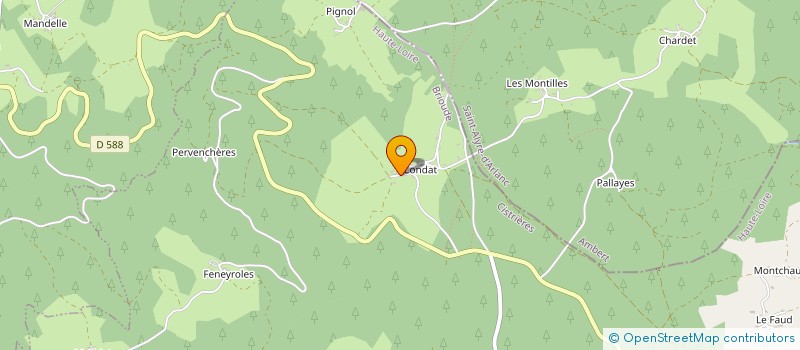 localisation de l'entreprise MONSIEUR ROLAND HUGON  SEMBADEL