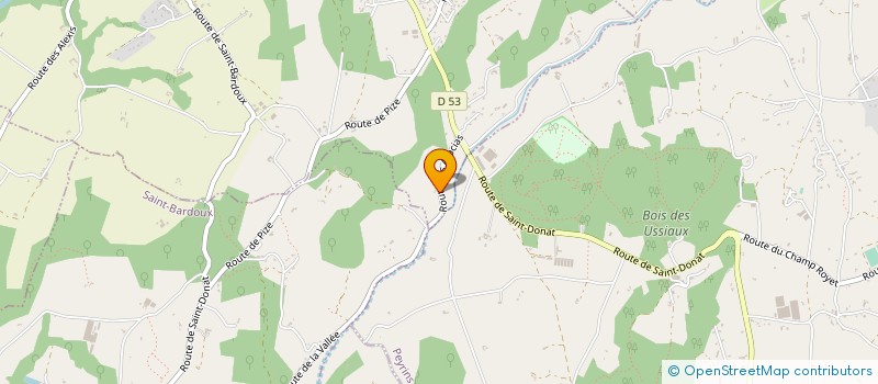 localisation de l'entreprise MONSIEUR ROLAND HUGUENIN BIZOT  SAINT-DONAT-SUR-L'HERBASSE