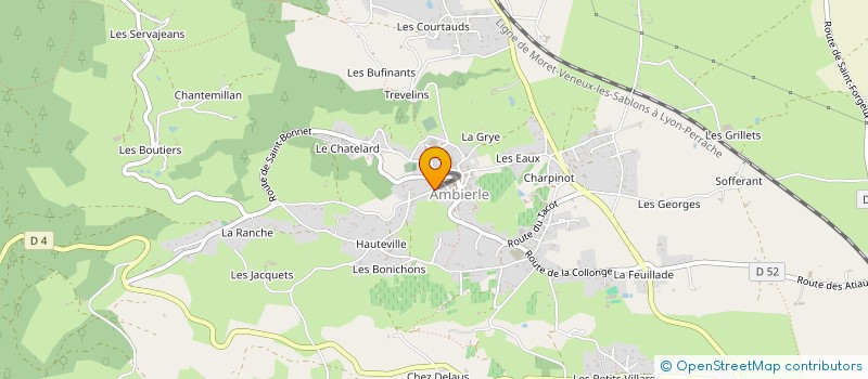 localisation de l'entreprise MONSIEUR ROLAND HUGUET à AMBIERLE