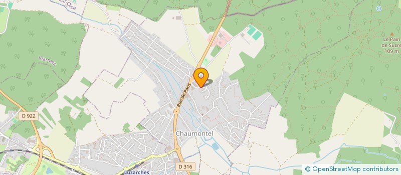 localisation de l'entreprise MONSIEUR ROLAND HULIN  CHAUMONTEL