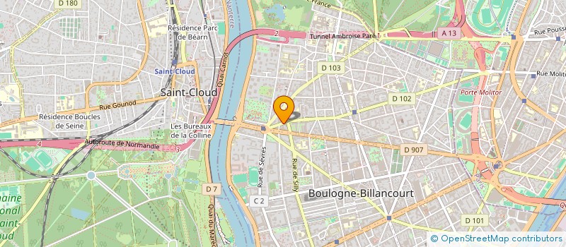 localisation de l'entreprise MONSIEUR ROLAND HUREL à BOULOGNE-BILLANCOURT