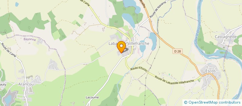 localisation de l'entreprise MONSIEUR ROLAND ICHAS  LABASTIDE VILLEFRANCHE