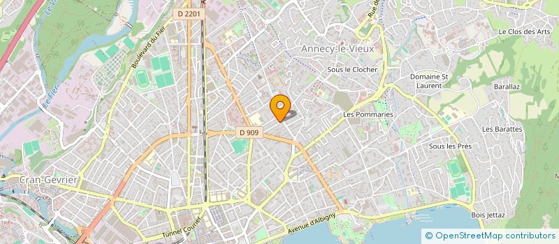 localisation de l'entreprise MONSIEUR ROLAND JACOB à ANNECY