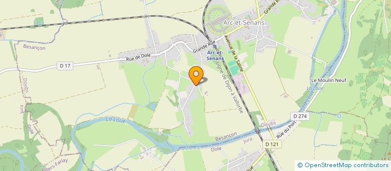 localisation de l'entreprise MONSIEUR ROLAND JACQUES  ARC-ET-SENANS