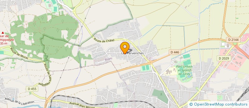 localisation de l'entreprise MONSIEUR ROLAND JACQUET  RIOM