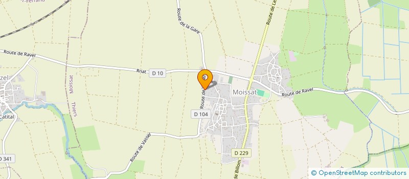 localisation de l'entreprise MONSIEUR ROLAND JAFFEUX  MOISSAT