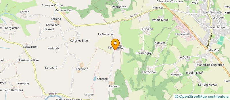 localisation de l'entreprise MONSIEUR ROLAND JESTIN  BRELES