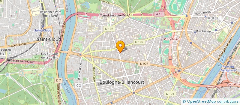 localisation de l'entreprise MONSIEUR ROLAND KAMINSKI à BOULOGNE BILLANCOURT
