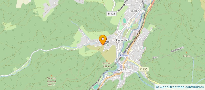 localisation de l'entreprise MONSIEUR ROLAND KLEIN  ROTHAU