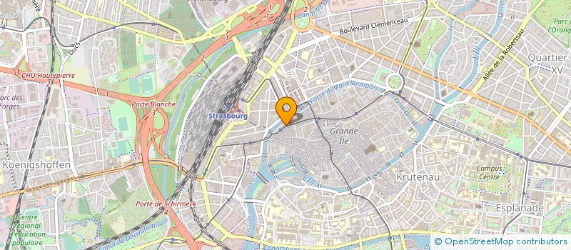 localisation de l'entreprise MONSIEUR ROLAND KOSSI à STRASBOURG