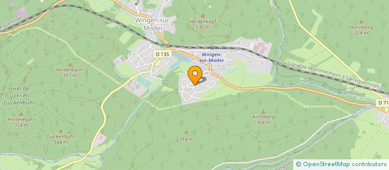localisation de l'entreprise MONSIEUR ROLAND KREMER à WINGEN-SUR-MODER