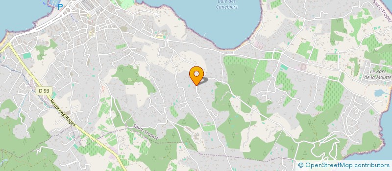 localisation de l'entreprise MONSIEUR ROLAND KUFFLER à SAINT-TROPEZ
