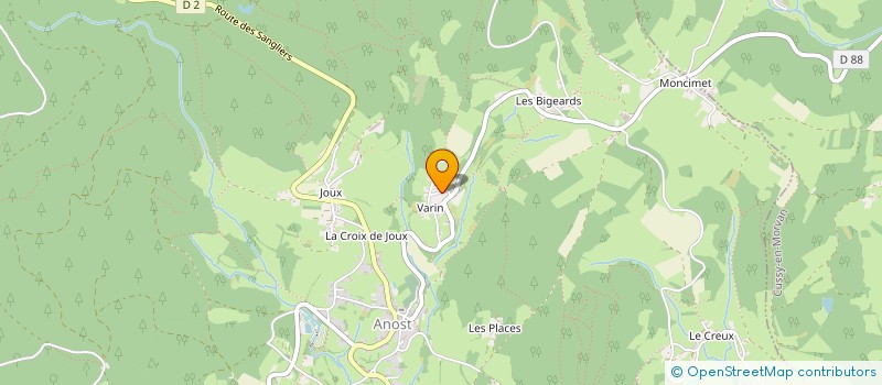 localisation de l'entreprise MONSIEUR ROLAND LABRUERE  ANOST