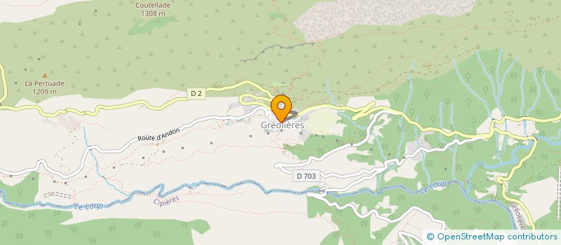 localisation de l'entreprise MONSIEUR ROLAND LACHAUD  GREOLIERES