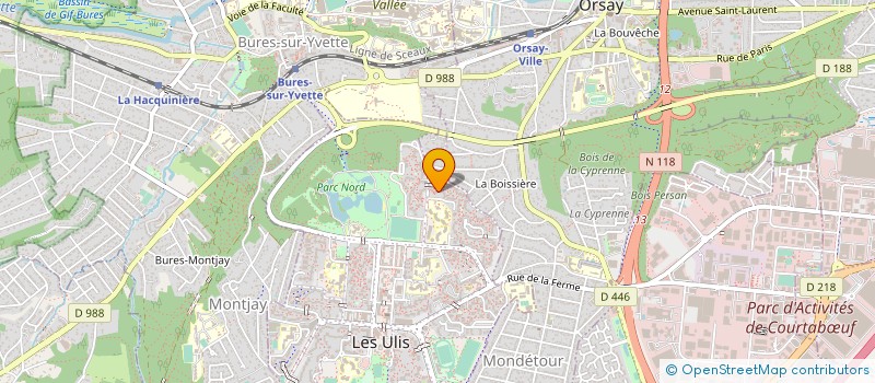 localisation de l'entreprise MONSIEUR ROLAND LACLAVERIE à LES ULIS