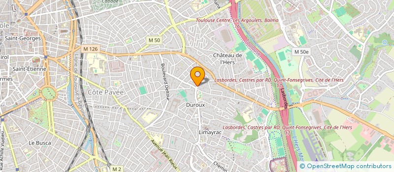 localisation de l'entreprise MONSIEUR ROLAND LACROIX à TOULOUSE