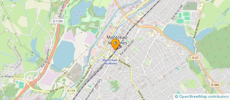 localisation de l'entreprise MONSIEUR ROLAND LAGRANGE  MONTCEAU-LES-MINES