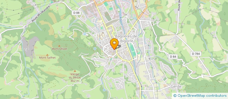 localisation de l'entreprise MONSIEUR ROLAND LARAN  BAGNERES-DE-BIGORRE