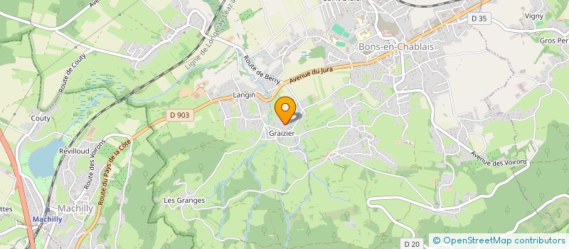 localisation de l'entreprise MONSIEUR ROLAND LAVY à BONS-EN-CHABLAIS