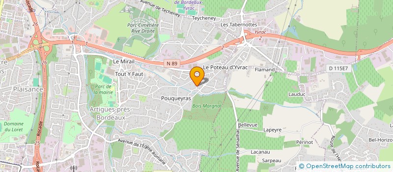 localisation de l'entreprise MONSIEUR ROLAND LAYRISSE  ARTIGUES-PRES-BORDEAUX