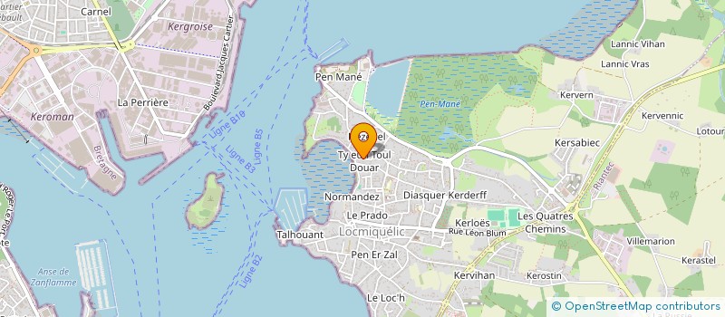 localisation de l'entreprise MONSIEUR ROLAND LE PEUTREC  LOCMIQUELIC