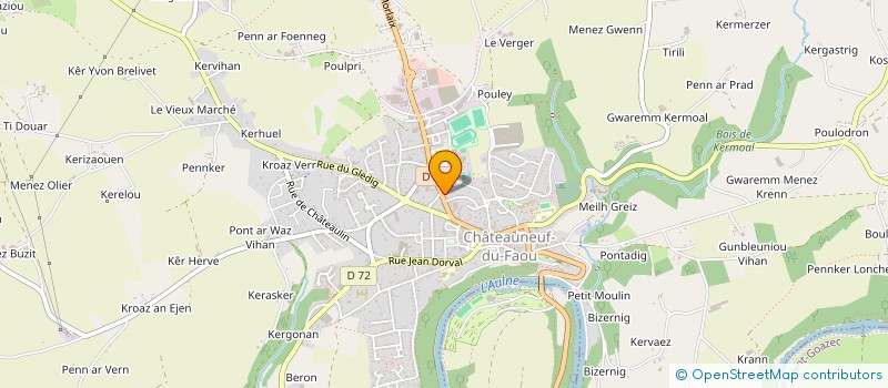 localisation de l'entreprise MONSIEUR ROLAND LE QUILLEC à CHATEAUNEUF-DU-FAOU