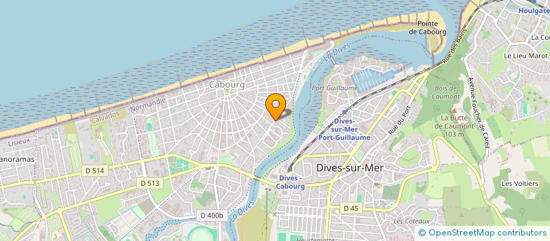 localisation de l'entreprise MONSIEUR ROLAND LEBAS  CABOURG