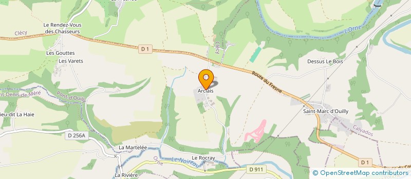 localisation de l'entreprise MONSIEUR ROLAND LEBATARD  PONT-D OUILLY