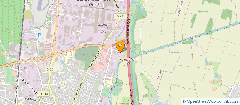 localisation de l'entreprise MONSIEUR ROLAND LEHMANN  COLMAR