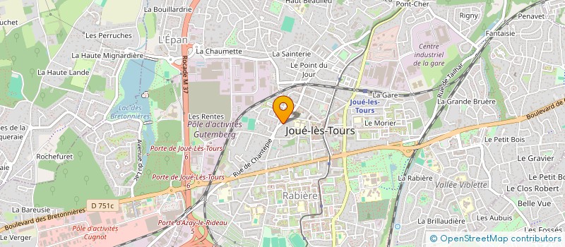 localisation de l'entreprise MONSIEUR ROLAND LEPART à JOUE-LES-TOURS
