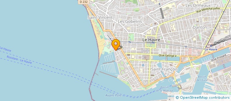 localisation de l'entreprise MONSIEUR ROLAND LEROY à LE HAVRE