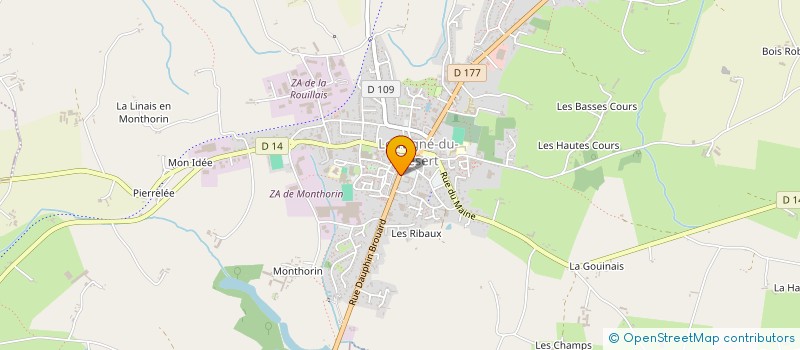 localisation de l'entreprise MONSIEUR ROLAND LESAGE  LOUVIGNE-DU-DESERT