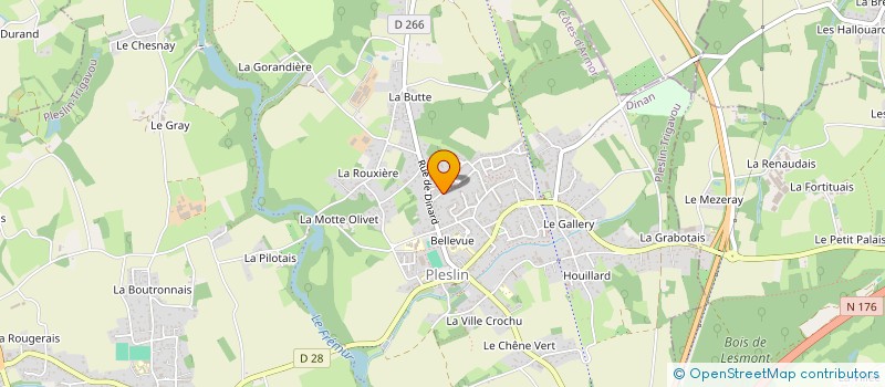 localisation de l'entreprise MONSIEUR ROLAND LESCOP à PLESLIN-TRIGAVOU